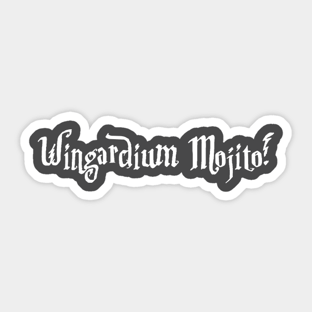 WINGARDIUM MOJITO Sticker by KARMADESIGNER T-SHIRT SHOP